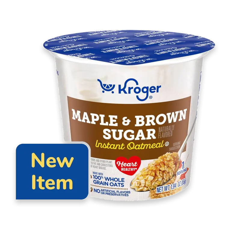 Maple and Brown Sugar Instant Oatmeal Cup