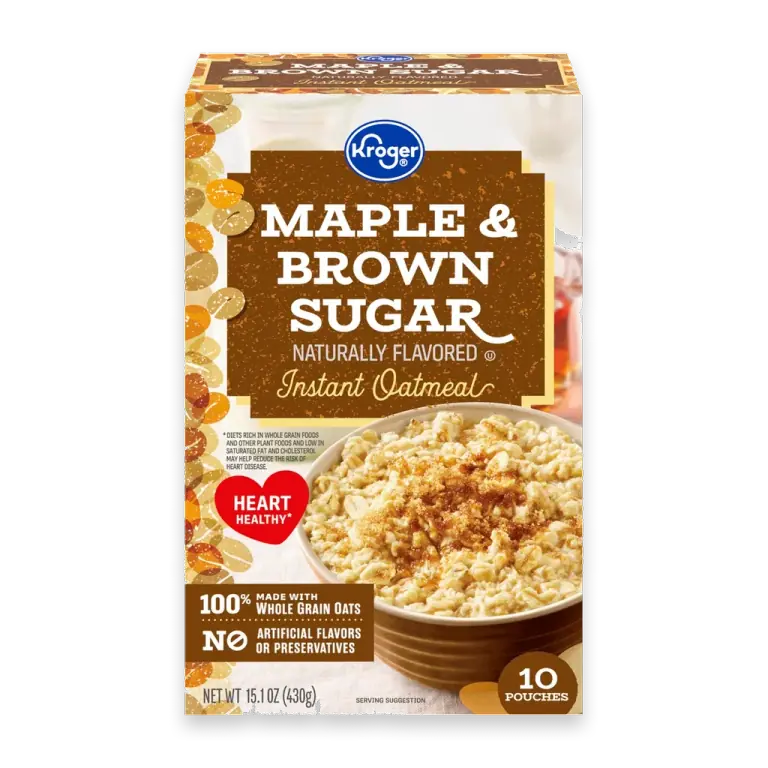 Maple and Brown Sugar Instant Oatmeal