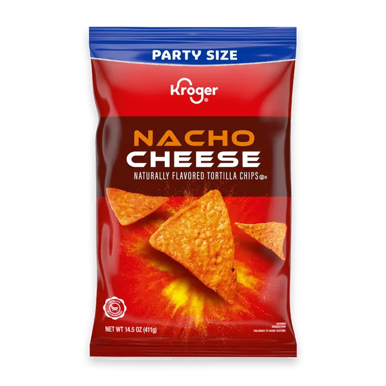 Nacho Cheese Flavored Tortilla Chips