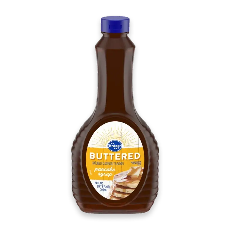 NATURALLY AND ARTIFICIALLY FLAVORED BUTTERED PANCAKE SYRUP - KROGER - 24 FL OZ