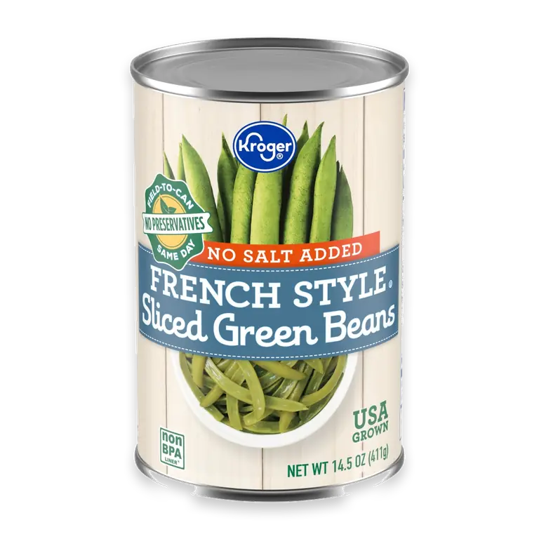 No Salt Added French Style Sliced Green Beans