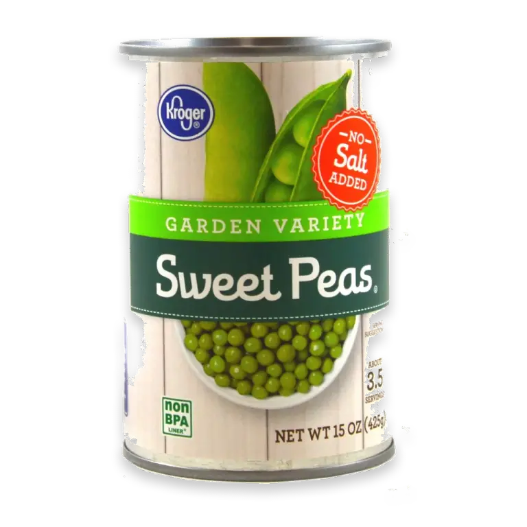 No Salt Added Garden Variety Sweet Peas - 15oz can