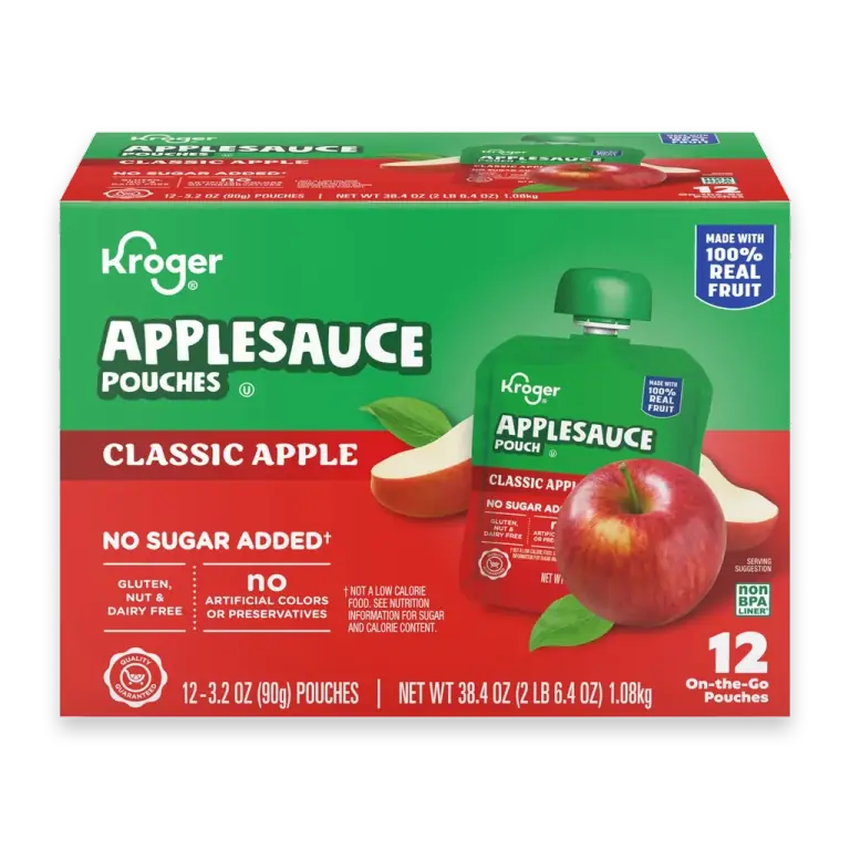 No Sugar Added Classic Apple Applesauce Pouches