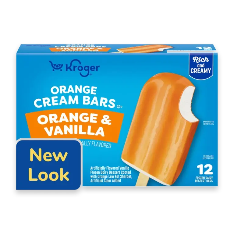 Orange Cream Frozen Dairy Dessert Bars