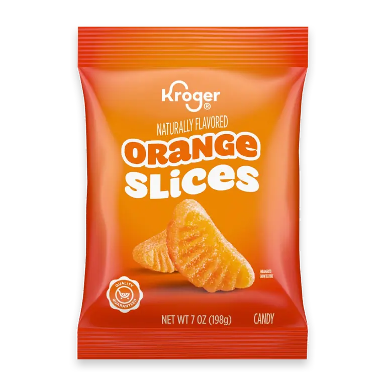 Orange Fruit Slices Gummy Candy Bag