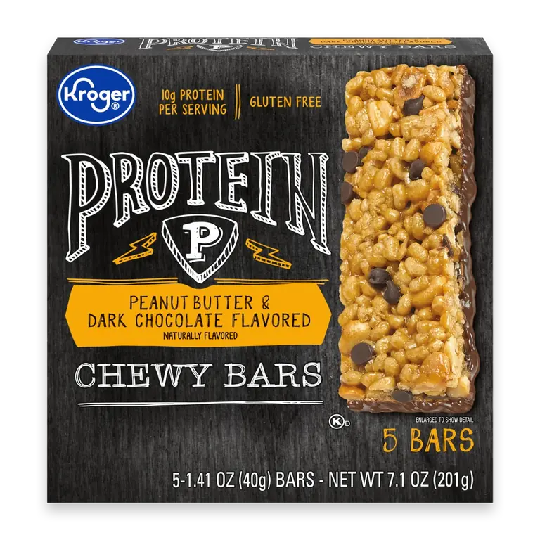 Peanut Butter & Dark Chocolate Chewy Granola Bars