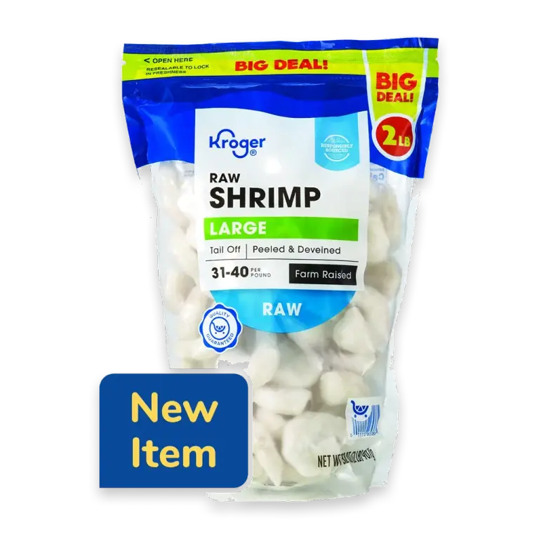 Peeled & Deveined Tail Off White Raw Shrimp