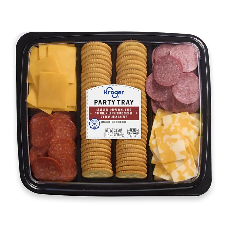 Pepperoni Hard Salami Cheese Cracker Tray