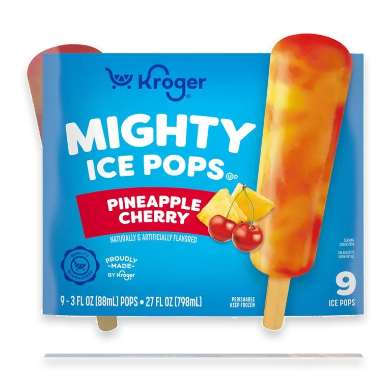 Pineapple Cherry Swirl Mighty Ice Pops