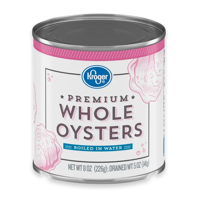 Premium Whole Oysters Boiled in Water