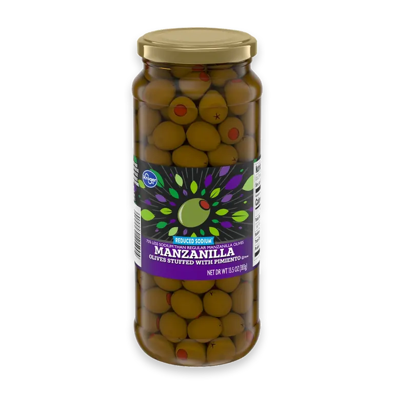 Reduced Sodium Manzanilla Pimiento Stuffed Olives