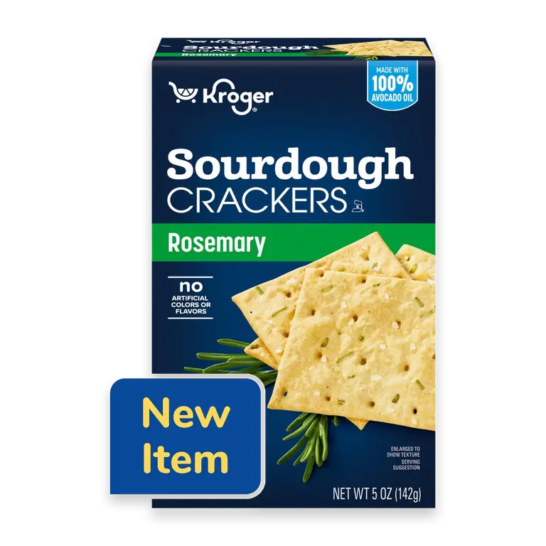 Rosemary Sourdough Crisp Crackers
