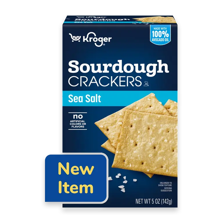 Sea Salt Sourdough Crisp Crackers