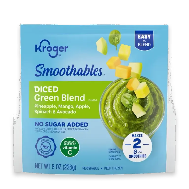 Smoothables No Sugar Added Diced Green Blend Smoothie
