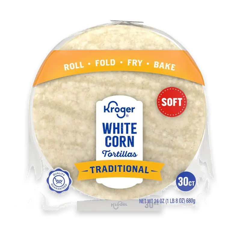 Soft Traditional White Corn Tortillas
