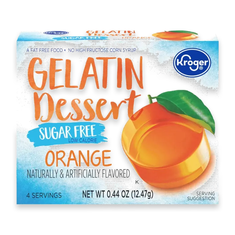 Sugar Free Orange Gelatin Dessert Mix