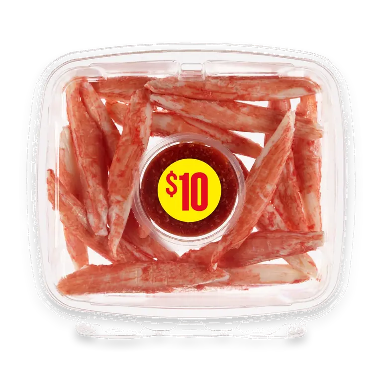 Surimi Snow Legs Bowl with Cocktail Sauce