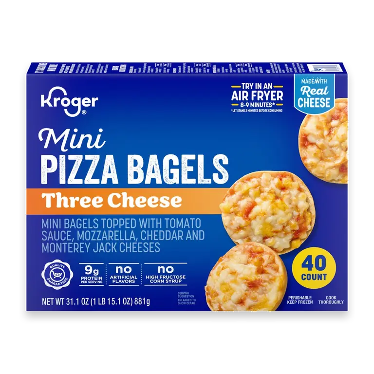 Three Cheese Mini Pizza Bagels