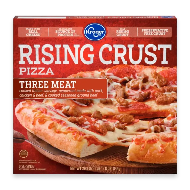 Three Meat Rising Crust Frozen Pizza