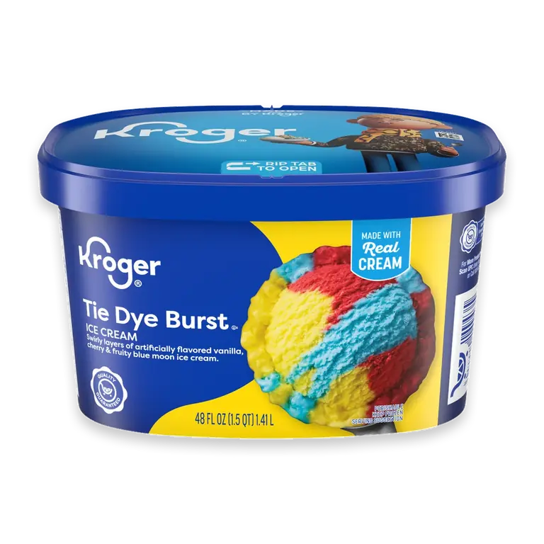 Tie Dye Burst Ice Cream Tub