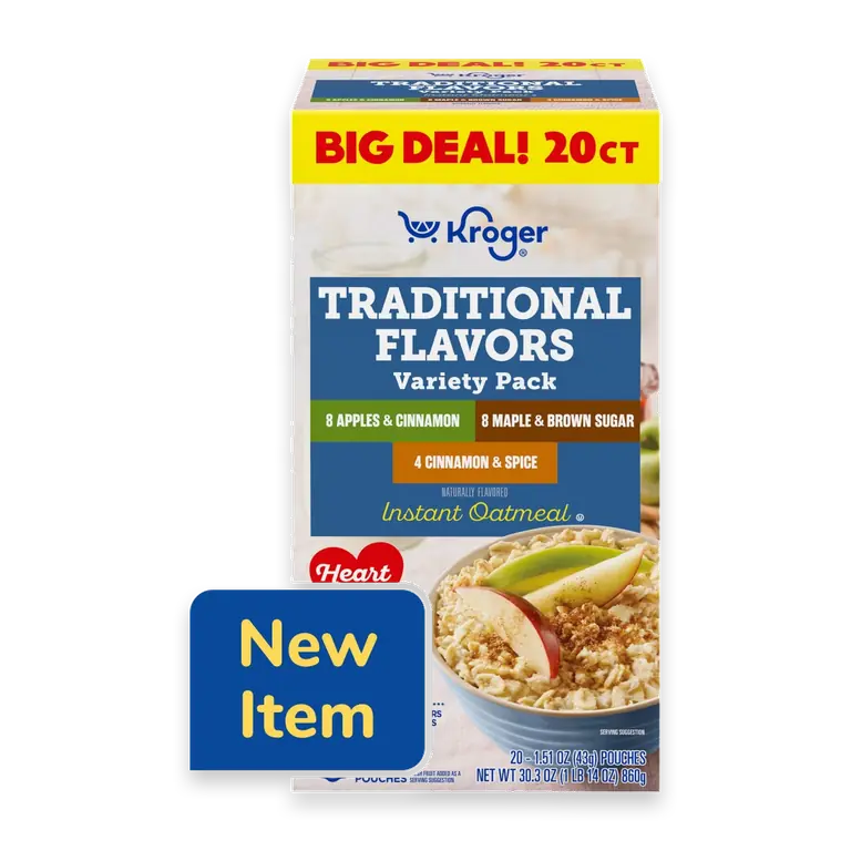 Traditional Flavors Instant Oatmeal Variety Pack BIG DEAL!