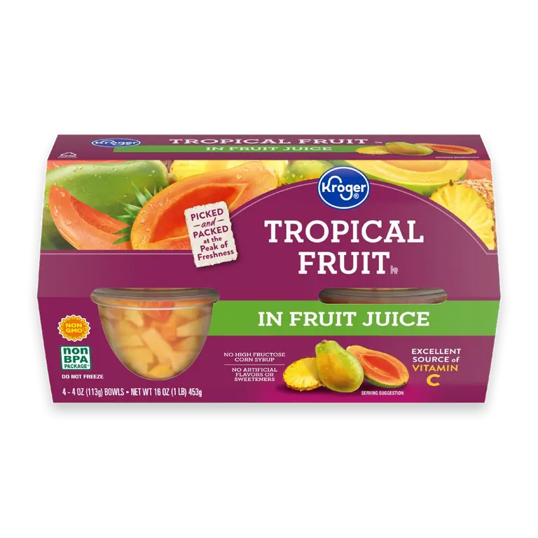 Tropical Fruit Cups in 100% Juice