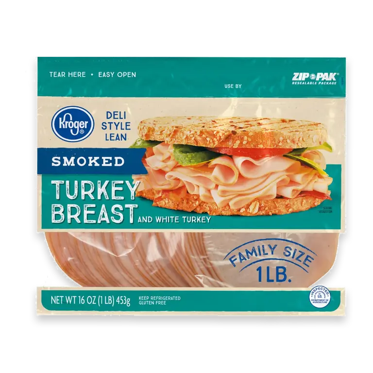 Turkey Breast Smoked Deli Thin Sliced Family Size
