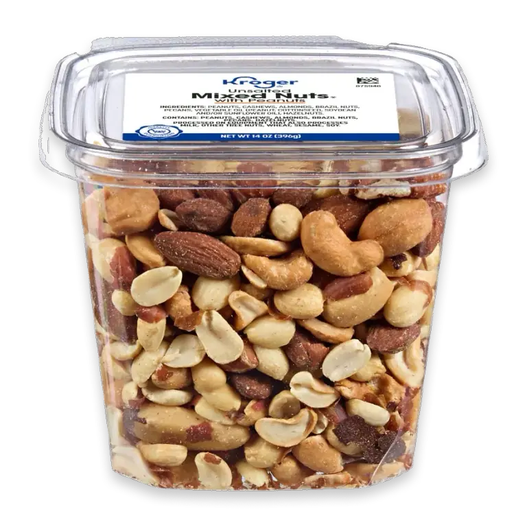Unsalted Mixed Nuts with Peanuts