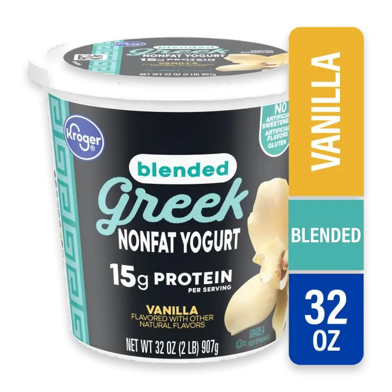 Vanilla Blended Nonfat Greek Yogurt Tub