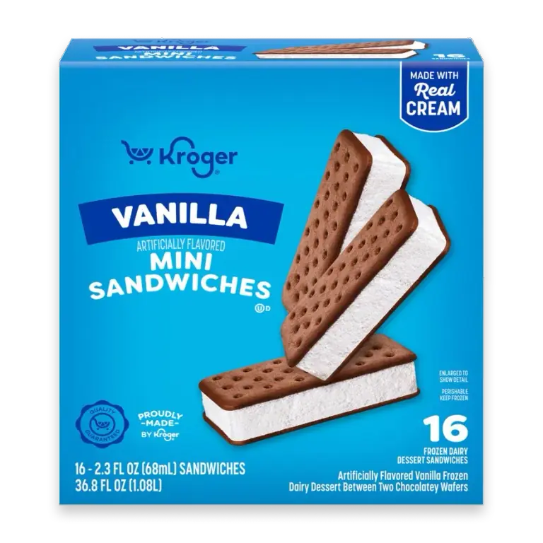 Vanilla Mini Frozen Dairy Dessert Sandwiches