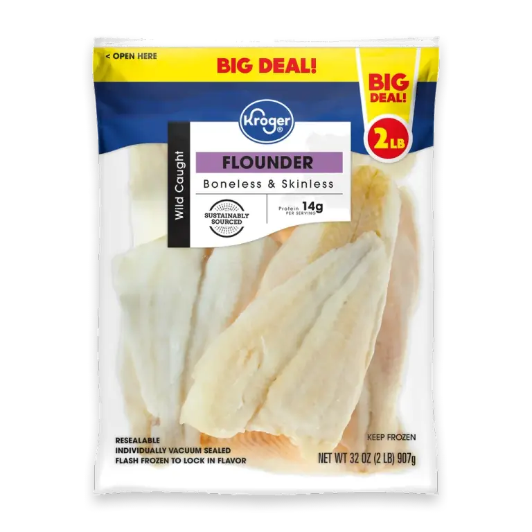 Wild Caught Flounder Fillets Frozen BIG DEAL!