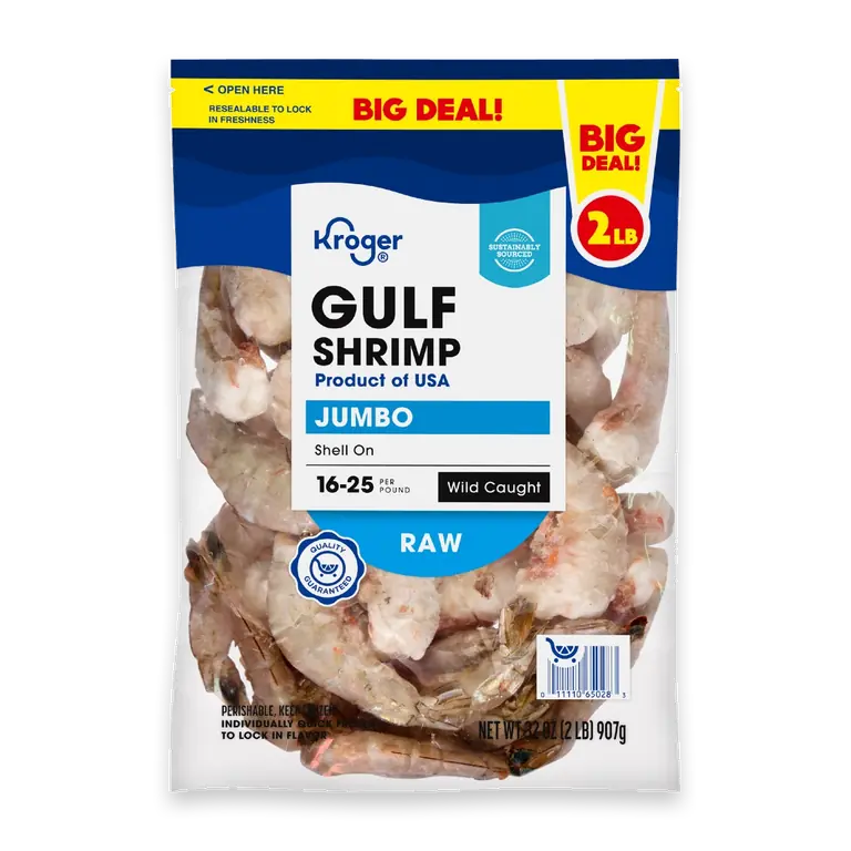 Wild Caught Jumbo Raw Gulf Shrimp Shell-On BIG DEAL!