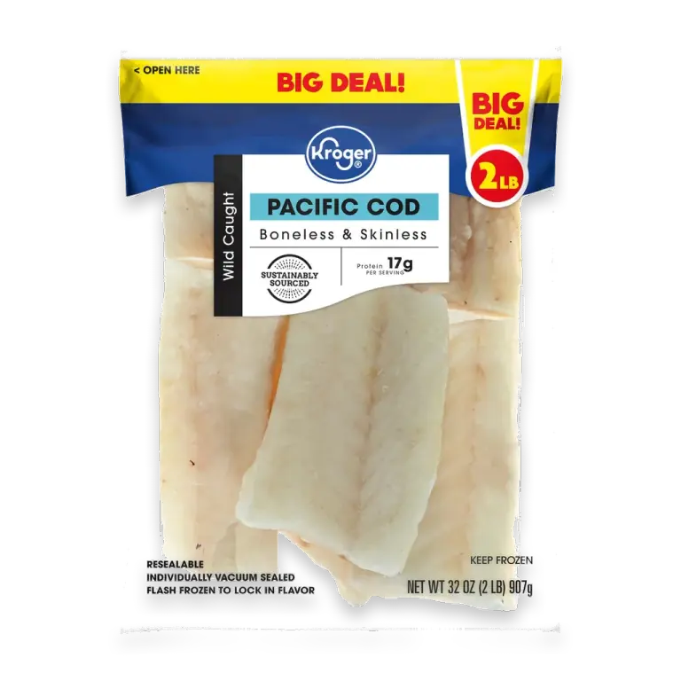 Wild Caught Pacific Cod Fillets Frozen BIG DEAL!