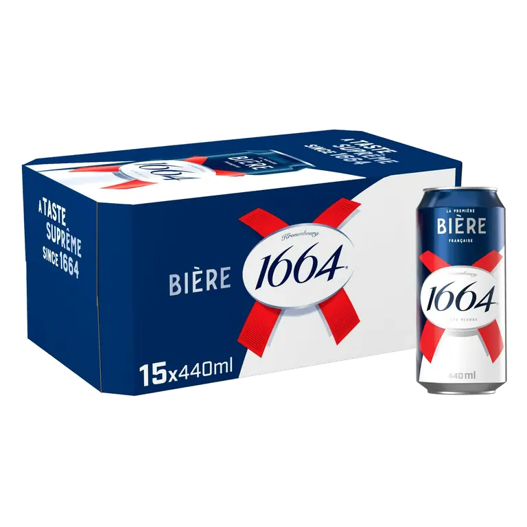 1664 Lager Beer Cans 15 x 440ml