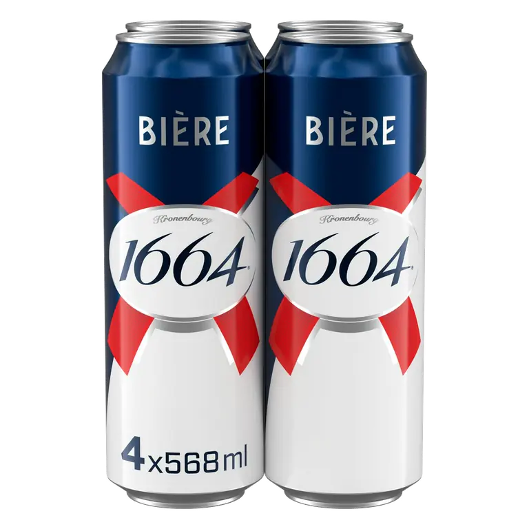 1664 Lager Beer Cans 4 x 568ml Pint
