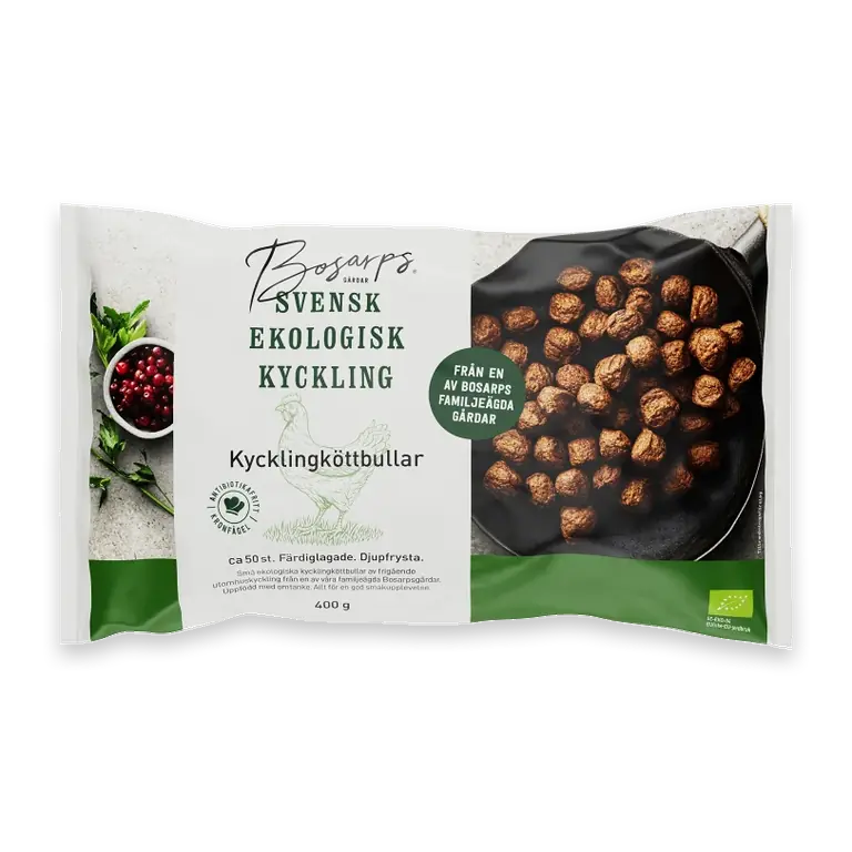 Kycklingköttbullar Ekologisk Fryst 400g