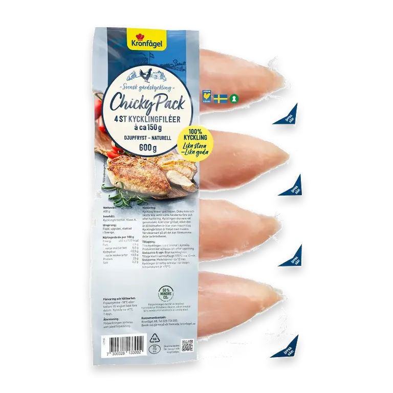ChickyPack Kycklingfilé 600g