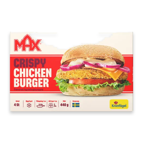 Crispy Kycklingburgare Fryst