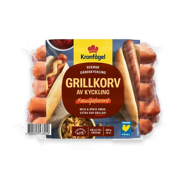 Grillkorv av Kyckling 400g