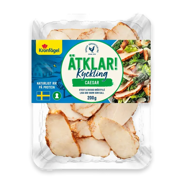 Kyckling Caesar Ätklar stekt och skivad 200g