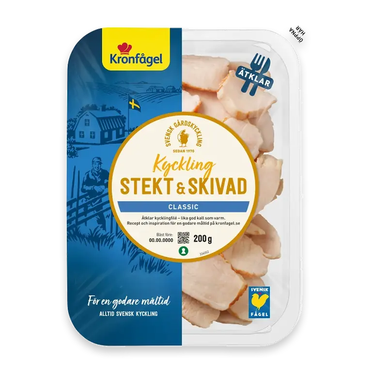 Kyckling Färsk Stekt & skivad Classic 200g