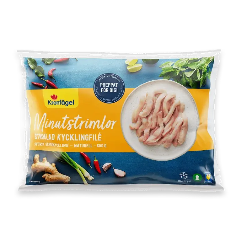 Kycklingbröstfilé, Minutstrimlor 650g