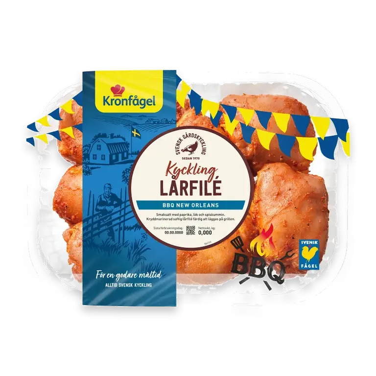 Kycklinglårfilé New Orleans BBQ ca 850g