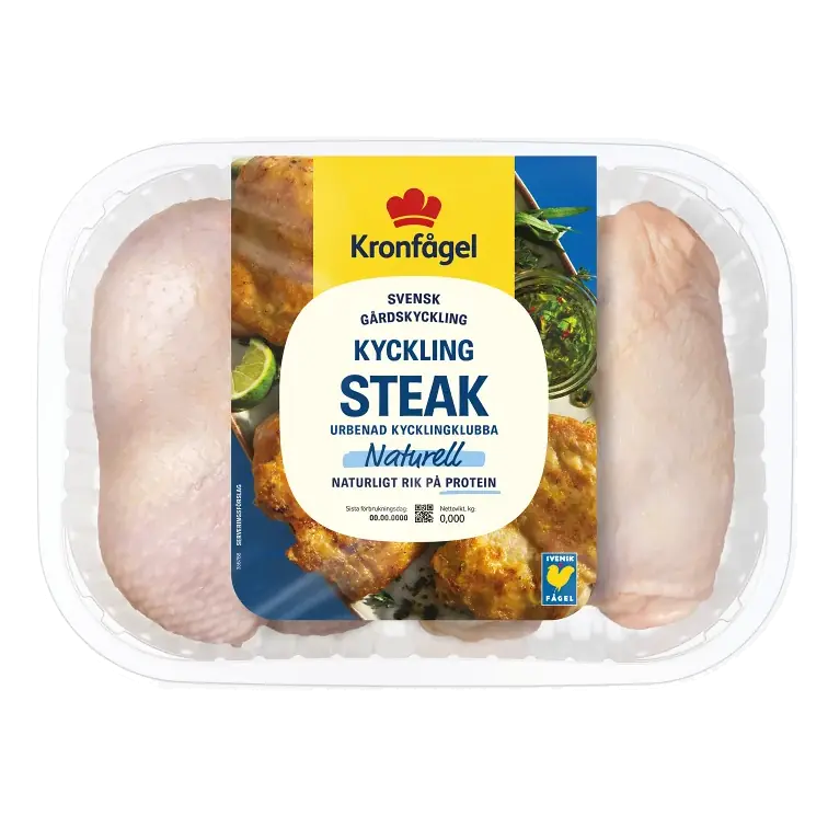 Kycklingsteak Färsk Urbenad Kycklingklubba ca 900g
