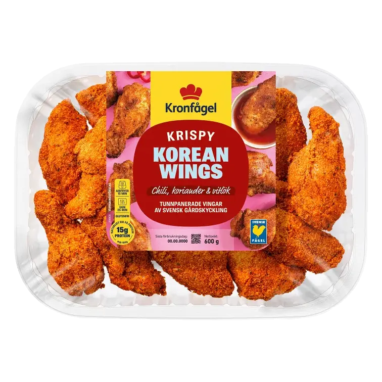 Kycklingvingar Färska Krispy Korean 600g
