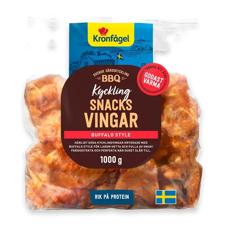 Kycklingvingar Färska Snacks Buffalo Style 1kg