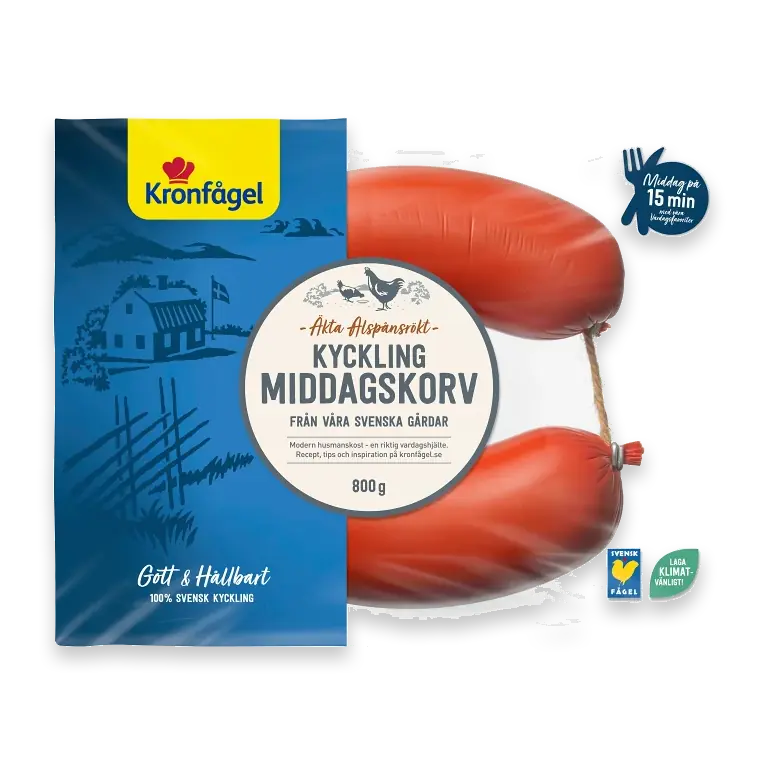 Middagskorv Kyckling 800g