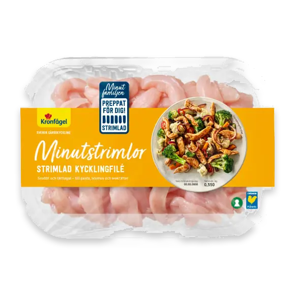 Minutstrimlor Kycklingfilé