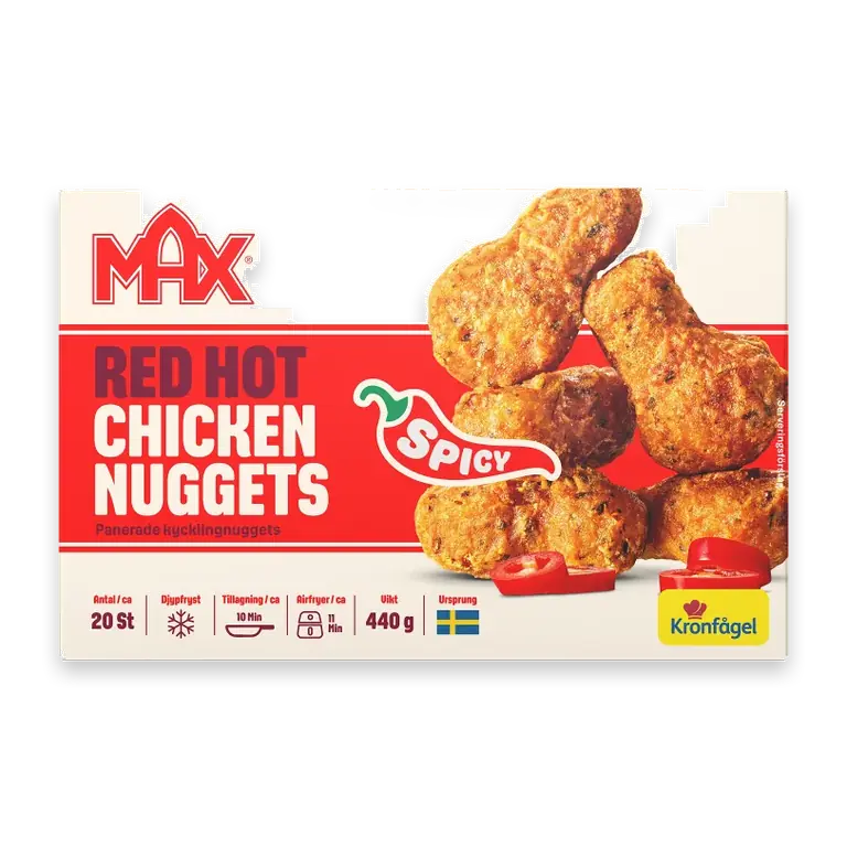 Red hot chicken nuggets 440g