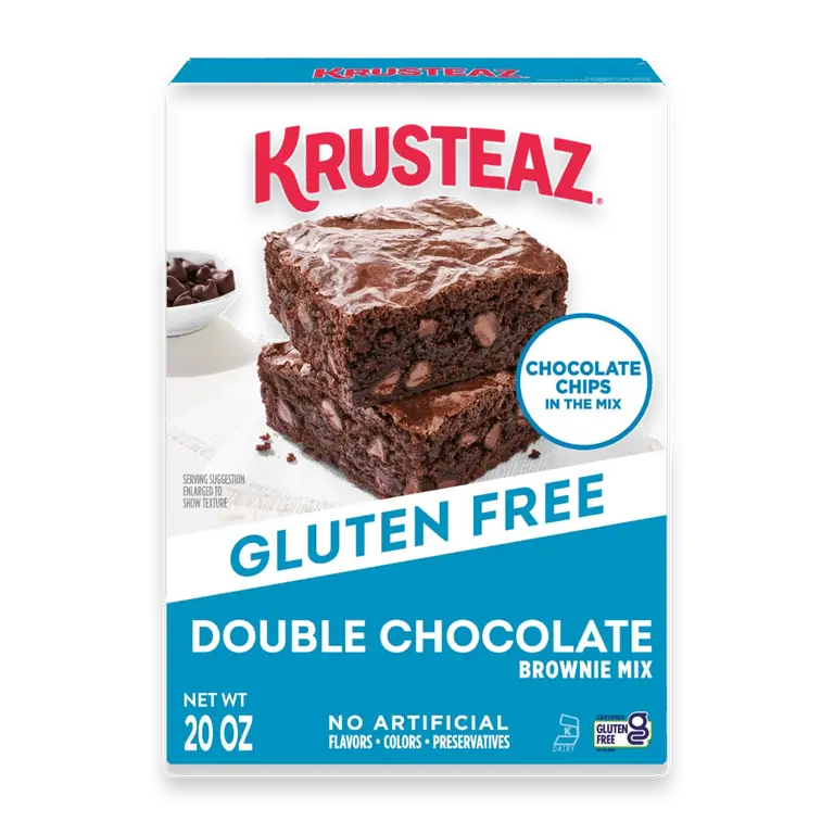 Gluten Free Double Chocolate Brownie Mix, Chocolate Chips Included